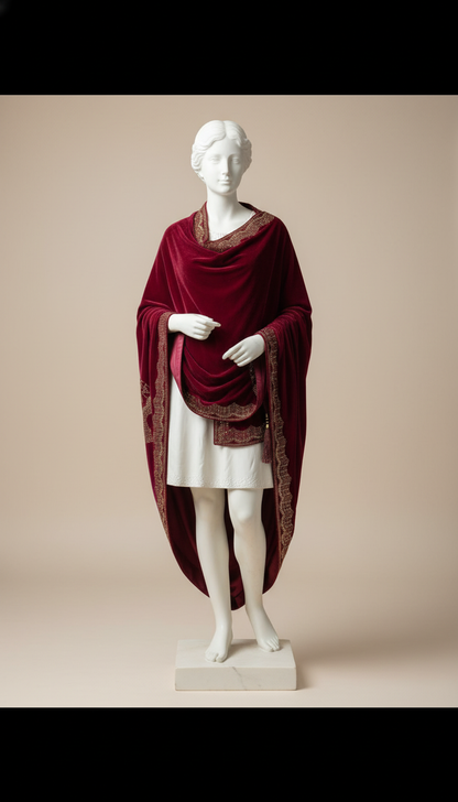 NAZRANA EMBRODERY VELVET SHAWL